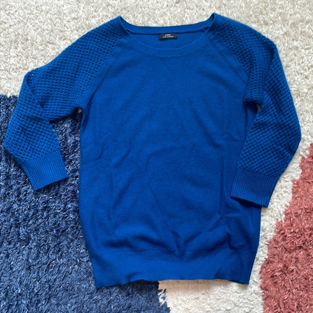 J.Crew Cashmere Vintage Sweater in Blue